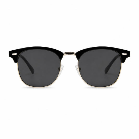 The Clubmaster Classic – Silver Frame / Black Lens
