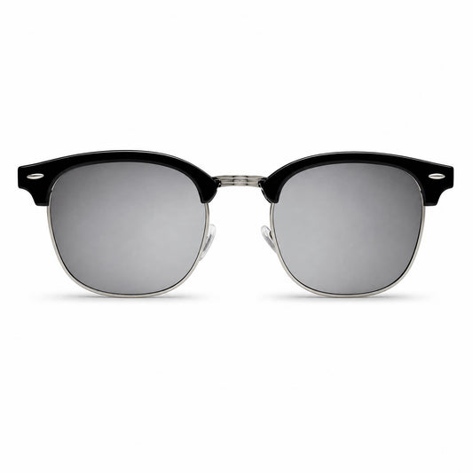 The Clubmaster Classic – Silver Frame / Silver Lens