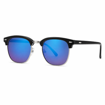 The Clubmaster Classic – Silver Frame / Blue Lens