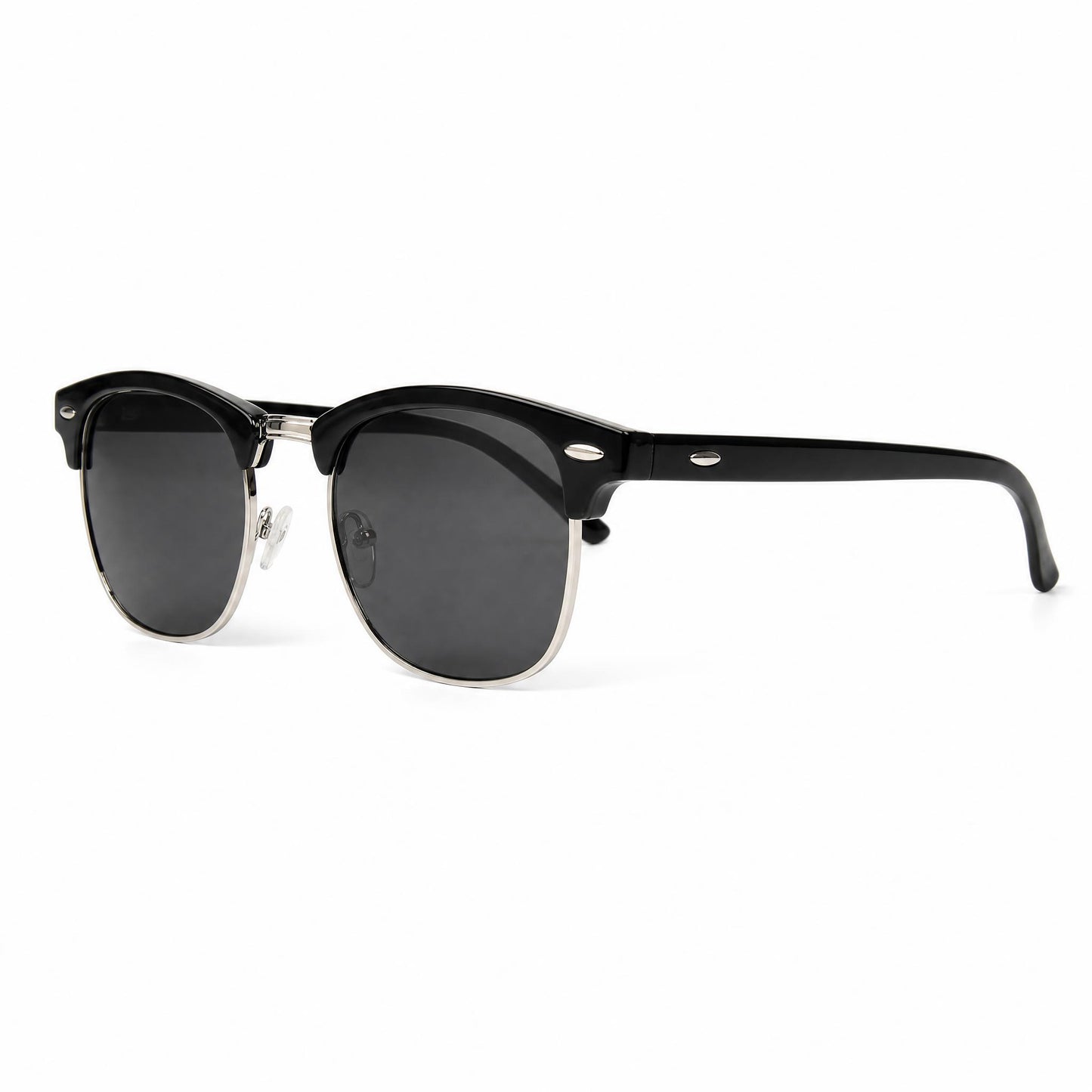 The Clubmaster Classic – Silver Frame / Black Lens