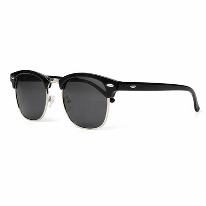 The Clubmaster Classic – Silver Frame / Black Lens
