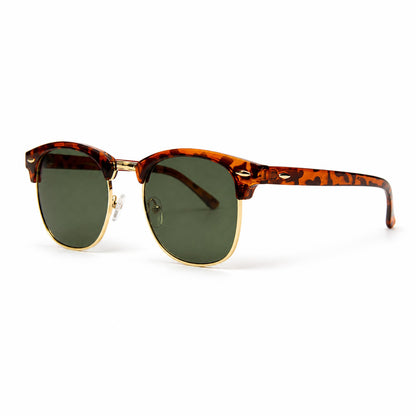 The Clubmaster Classic – Tortoiseshell / Green Lens