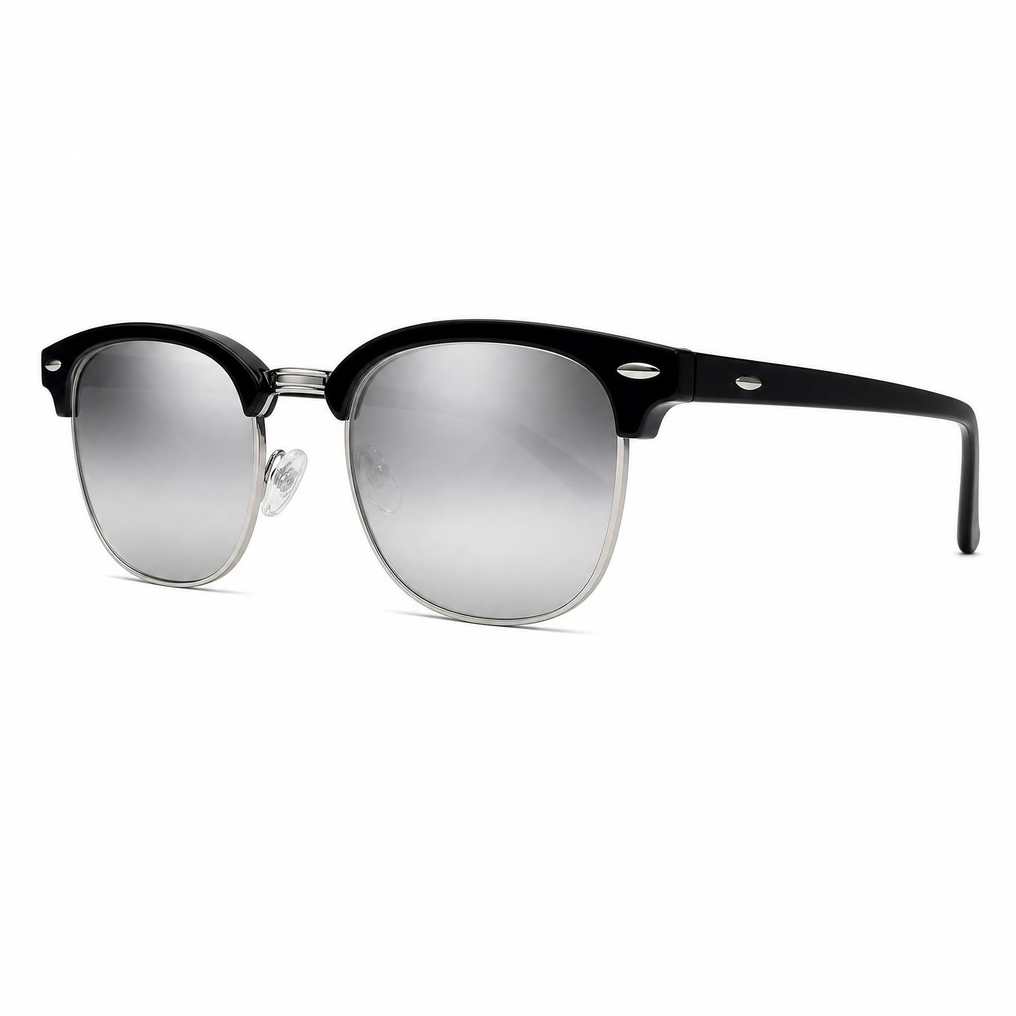 The Clubmaster Classic – Silver Frame / Silver Lens